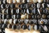 CAA4021 15.5 inches 12mm round line agate beads wholesale