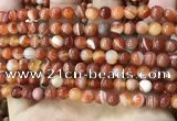 CAA4026 15.5 inches 6mm round line agate beads wholesale