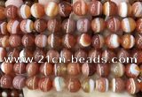 CAA4028 15.5 inches 10mm round line agate beads wholesale