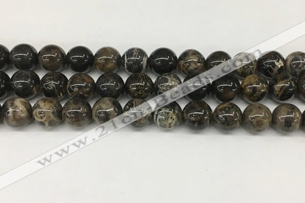 CAA4037 15.5 inches 12mm round chrysanthemum agate beads