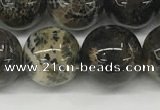 CAA4038 15.5 inches 14mm round chrysanthemum agate beads