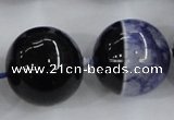 CAA404 15.5 inches 24mm round agate druzy geode gemstone beads