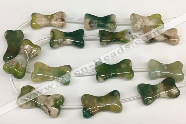 CAA4048 15.5 inches 22*40mm - 25*45mm bone sakura agate beads