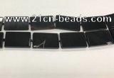 CAA4073 15.5 inches 30*50mm rectangle black agate gemstone beads