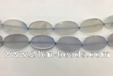 CAA4075 15.5 inches 30*50mm oval blue agate gemstone beads