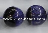 CAA408 15.5 inches 24mm round agate druzy geode gemstone beads