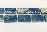 CAA4085 15.5 inches 25*40mm rectangle chrysanthemum agate beads