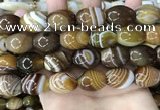 CAA4162 15.5 inches 15*20mm rice line agate beads wholesale