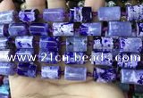 CAA4241 15.5 inches 10*14mm - 11*15mm tube dragon veins agate beads