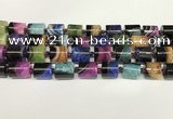 CAA4336 15.5 inches 14mm tube agate druzy geode beads wholesale