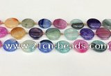 CAA4412 15.5 inches 20mm flat round agate druzy geode beads