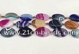 CAA4416 15.5 inches 18*25mm oval agate druzy geode beads