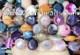 CAA4444 15.5 inches 16mm flat round dragon veins agate beads