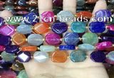 CAA4448 15.5 inches 12*16mm octagonal dragon veins agate beads