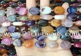 CAA4461 15.5 inches 12*16mm oval dragon veins agate beads