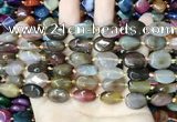 CAA4464 15.5 inches 12*16mm oval dragon veins agate beads