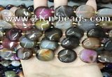 CAA4465 15.5 inches 15*20mm oval dragon veins agate beads