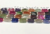 CAA4496 15.5 inches 15*20mm rectangle dragon veins agate beads