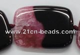 CAA451 15.5 inches 30*40mm rectangle agate druzy geode  beads