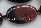 CAA452 15.5 inches 24*40mm oval agate druzy geode beads