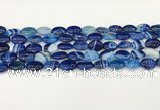 CAA4650 15.5 inches 10*14mm oval banded agate beads wholesale