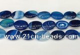 CAA4682 15.5 inches 18*25mm oval banded agate beads wholesale