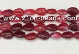 CAA4713 15.5 inches 15*20mm flat teardrop banded agate beads wholesale