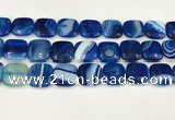 CAA4762 15.5 inches 18*18mm square banded agate beads wholesale