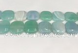 CAA4777 15.5 inches 25*25mm square banded agate beads wholesale