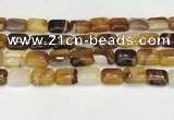 CAA4797 15.5 inches 12*16mm rectangle banded agate beads wholesale