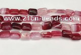 CAA4800 15.5 inches 12*16mm rectangle banded agate beads wholesale