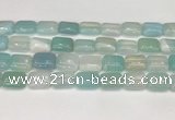 CAA4801 15.5 inches 12*16mm rectangle banded agate beads wholesale