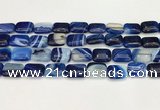 CAA4802 15.5 inches 12*16mm rectangle banded agate beads wholesale