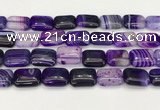 CAA4814 15.5 inches 15*20mm rectangle banded agate beads wholesale