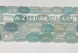 CAA4817 15.5 inches 15*20mm rectangle banded agate beads wholesale