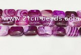 CAA4823 15.5 inches 18*25mm rectangle banded agate beads wholesale