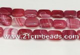 CAA4824 15.5 inches 18*25mm rectangle banded agate beads wholesale