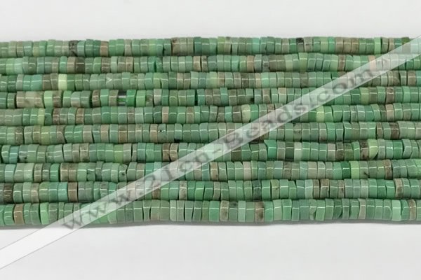 CAA4850 15.5 inches 2*4mm heishi grass agate beads wholesale