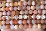 CAA4856 15.5 inches 8mm faceted round botswana agate beads