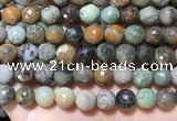 CAA4863 15.5 inches 12mm faceted round ocean agate beads