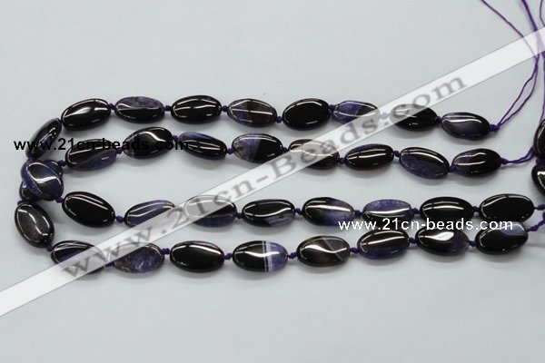 CAA490 15.5 inches 12*20mm oval agate druzy geode beads