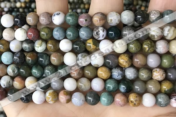 CAA4921 15.5 inches 6mm round ocean agate beads wholesale