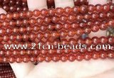 CAA4947 15.5 inches 6mm round red agate beads wholesale