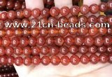 CAA4948 15.5 inches 8mm round red agate beads wholesale