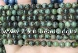 CAA4965 15.5 inches 6mm round green dendritic agate beads