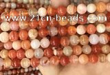 CAA5003 15.5 inches 8mm round red botswana agate beads wholesale