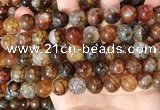 CAA5050 15.5 inches 12mm round dragon veins agate beads wholesale
