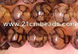 CAA5055 15.5 inches 6mm round dragon veins agate beads wholesale