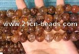 CAA5058 15.5 inches 12mm round dragon veins agate beads wholesale