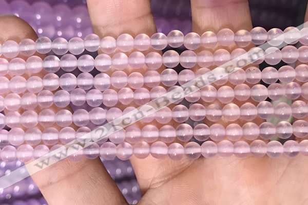 CAA5080 15.5 inches 4mm round purple agate beads wholesale